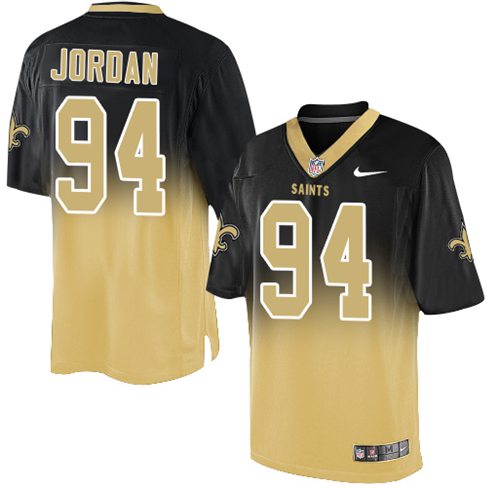Nike Saints #94 Cameron Jordan Black Gold Men's Stitched NFL Elite Fadeaway Fashion Jersey Nike Saints #94 Cameron Jordan Black Gold Men's Stitched NFL Elite Fadeaway Fashion Jersey