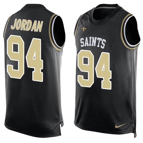 Nike Saints #94 Cameron Jordan Black Team Color Men's Stitched NFL Limited Tank Top Jersey Nike Saints #94 Cameron Jordan Black Team Color Men's Stitched NFL Limited Tank Top Jersey