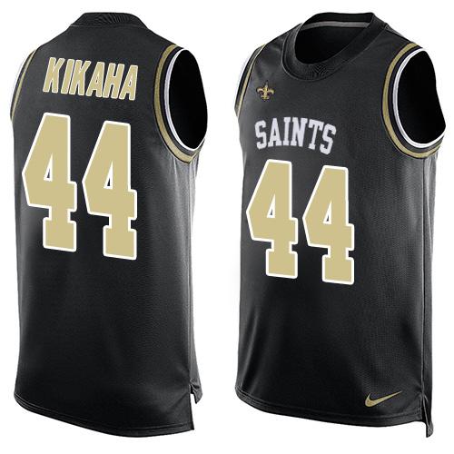 Nike Saints #44 Hau'oli Kikaha Black Team Color Men's Stitched NFL Limited Tank Top Jersey Nike Saints #44 Hau'oli Kikaha Black Team Color Men's Stitched NFL Limited Tank Top Jersey
