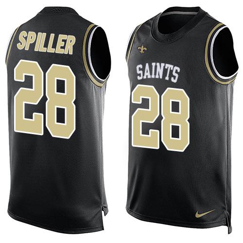 Nike Saints #28 C.J. Spiller Black Team Color Men's Stitched NFL Limited Tank Top Jersey Nike Saints #28 C.J. Spiller Black Team Color Men's Stitched NFL Limited Tank Top Jersey