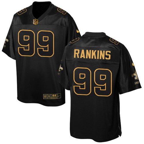 Nike Saints #99 Sheldon Rankins Black Men's Stitched NFL Elite Pro Line Gold Collection Jersey Nike Saints #99 Sheldon Rankins Black Men's Stitched NFL Elite Pro Line Gold Collection Jersey