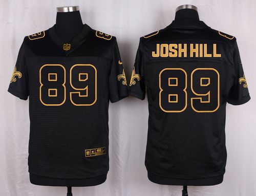 Nike Saints #89 Josh Hill Black Men's Stitched NFL Elite Pro Line Gold Collection Jersey Nike Saints #89 Josh Hill Black Men's Stitched NFL Elite Pro Line Gold Collection Jersey