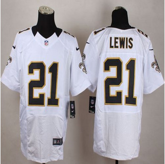 Nike New Orleans Saints #21 Keenan Lewis White Men's Stitched NFL Elite Jersey Nike New Orleans Saints #21 Keenan Lewis White Men's Stitched NFL Elite Jersey