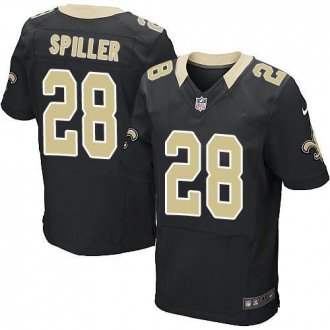 Nike New Orleans Saints #28 C.J. Spiller Black Team Color Men's Stitched NFL Elite Jersey Nike New Orleans Saints #28 C.J. Spiller Black Team Color Men's Stitched NFL Elite Jersey