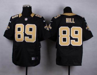 Nike New Orleans Saints #89 Josh Hill Black Team Color Men's Stitched NFL Elite Jersey Nike New Orleans Saints #89 Josh Hill Black Team Color Men's Stitched NFL Elite Jersey