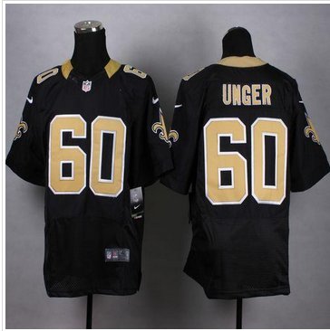 NEW New Orleans Saints #60 Max Unger Black Team Color Men's Stitched NFL Elite Jersey NEW New Orleans Saints #60 Max Unger Black Team Color Men's Stitched NFL Elite Jersey