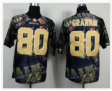 NEW New Orleans Saints #80 Jimmy Graham Team Color NFL Elite Fanatical Version Jersey NEW New Orleans Saints #80 Jimmy Graham Team Color NFL Elite Fanatical Version Jersey