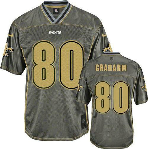 NEW New Orleans Saints #80 Jimmy Graham Grey NFL Elite Vapor Jerseys NEW New Orleans Saints #80 Jimmy Graham Grey NFL Elite Vapor Jerseys