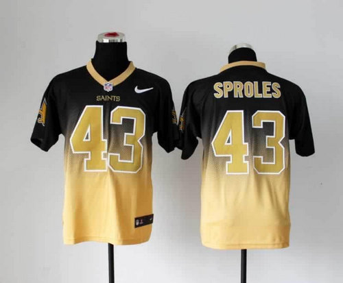 NEW New Orleans Saints 43 Darren Sproles Black Yellow Drift Fashion II Elite NFL Jerseys NEW New Orleans Saints 43 Darren Sproles Black Yellow Drift Fashion II Elite NFL Jerseys