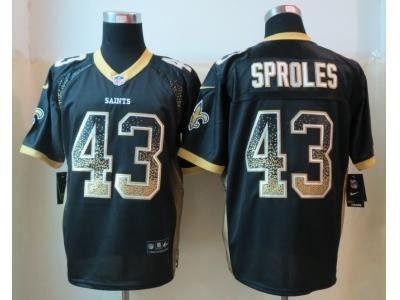 NEW New Orleans Saints #43 Sproles Black Jerseys(Drift Fashion Elite) NEW New Orleans Saints #43 Sproles Black Jerseys(Drift Fashion Elite)