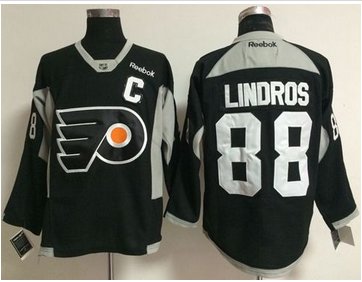 Philadelphia Flyers #88 Eric Lindros Black Practice Stitched NHL Jersey