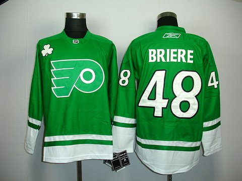 Philadelphia Flyers 48 Daniel Briere green Jersey