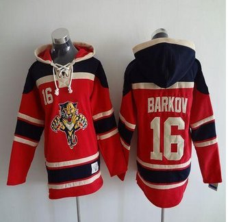 Florida Panthers #16 Aleksander Barkov Red Sawyer Hooded Sweatshirt Stitched NHL jersey