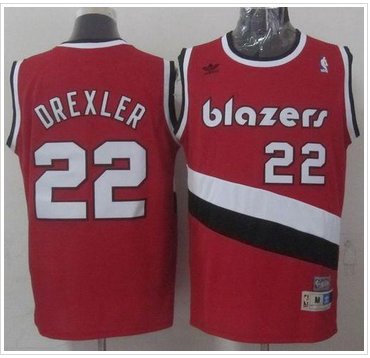Portland Trail Blazers #22 Clyde Drexler Red Soul Swingman Throwback Stitched NBA Jersey