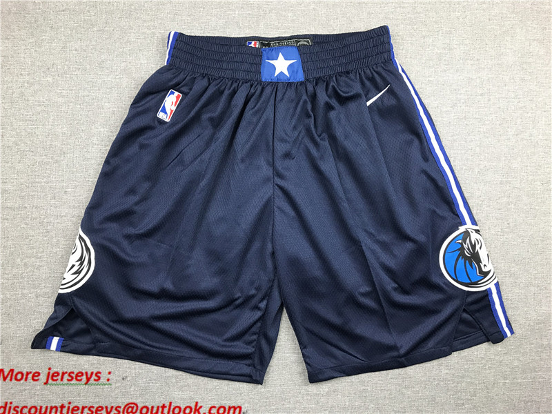 Mavericks Navy Nike Shorts
