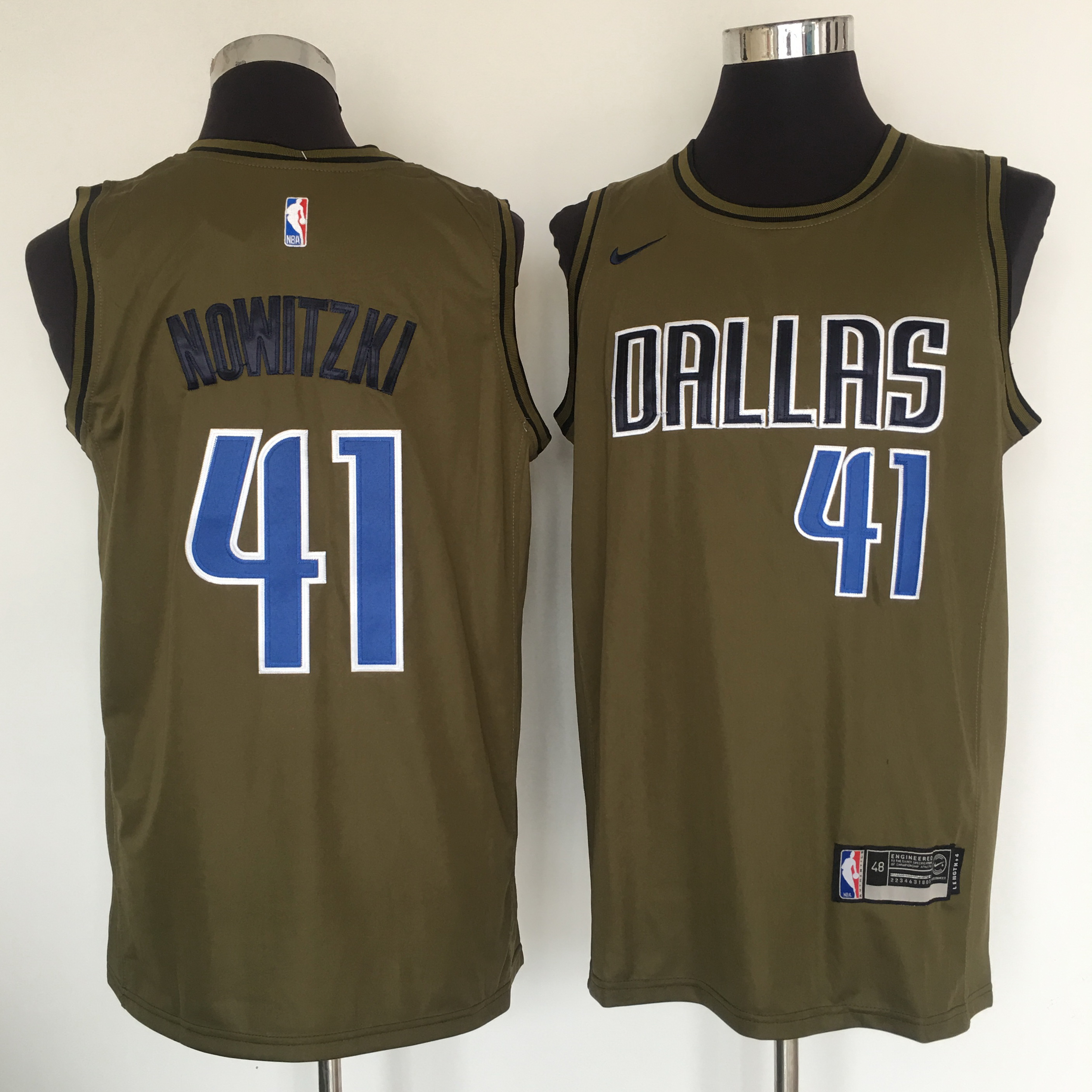 Mavericks #41 Dirk Nowitzki Olive Nike Swingman Jersey Mavericks #41 Dirk Nowitzki Olive Nike Swingman Jersey