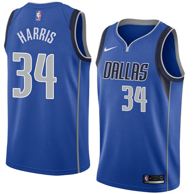 Nike Mavericks #34 Devin Harris Royal Nike New Swingman Icon Edition Jersey