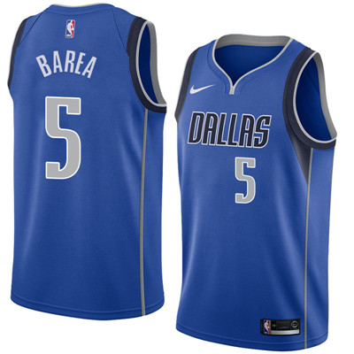 Nike Mavericks #5 J.J. Barea Royal Nike New Swingman Icon Edition Jersey