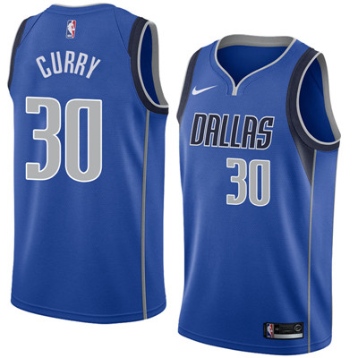 Nike Mavericks #30 Seth Curry Royal Nike New Swingman Icon Edition