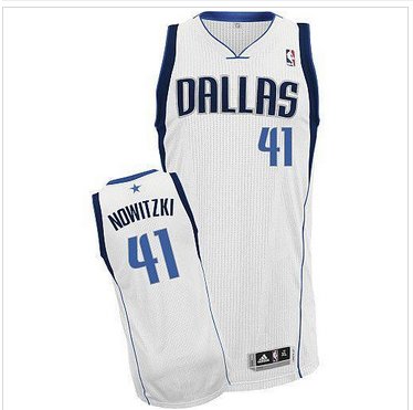 Revolution 30 Mavericks #41 Dirk Nowitzki White Stitched NBA Jersey