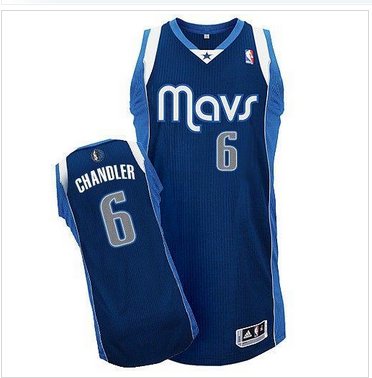 Dallas Mavericks #6 Tyson Chandler Navy Blue Revolution 30 Stitched NBA Jersey