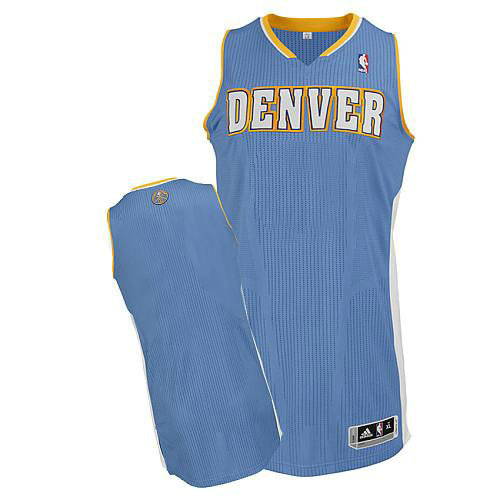 Denver Nuggets Revolution 30 Blank Baby Blue Stitched NBA Jersey
