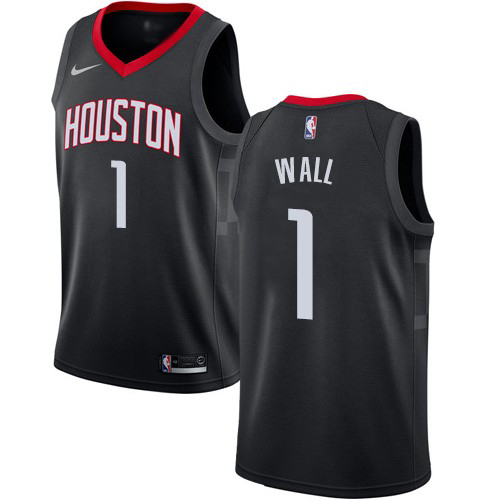 Nike Rockets #1 John Wall Black NBA Swingman Statement Edition Jersey Nike Rockets #1 John Wall Black NBA Swingman Statement Edition Jersey