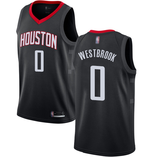 Rockets #0 Russell Westbrook Black Basketball Swingman Statement Edition Jersey Rockets #0 Russell Westbrook Black Basketball Swingman Statement Edition Jersey