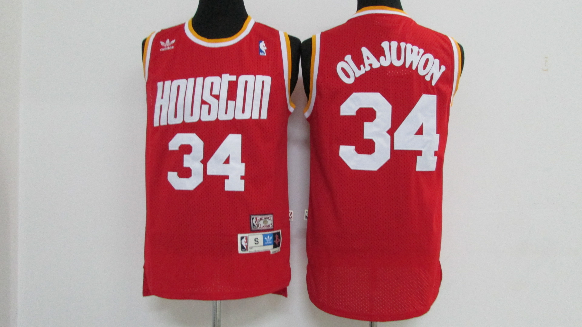 Rockets 34 Hakeem Olajuwon Red Hardwood Classics Jersey Rockets 34 Hakeem Olajuwon Red Hardwood Classics Jersey