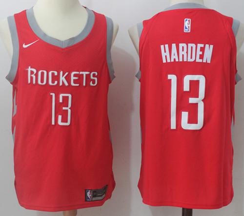 Nike Rockets #13 James Harden Red Stitched NBA Jersey