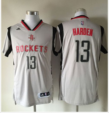 Houston Rockets #13 James Harden Gray Alternate Stitched NBA Jersey