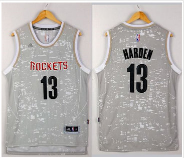 Houston Rockets #13 James Harden Grey City Light Stitched NBA Jersey Houston Rockets #13 James Harden Grey City Light Stitched NBA Jersey