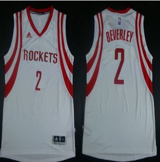Revolution 30 Houston Rockets #2 Patrick Beverley White Road Stitched NBA Jersey