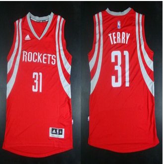 Revolution 30 Houston Rockets #31 Jason Terry Red Road Stitched NBA Jersey