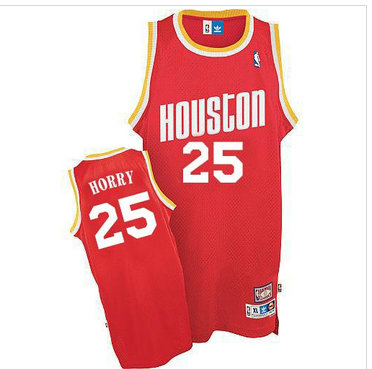 Houston Rockets #25 Robert Horry Red Throwback NBA Jersey