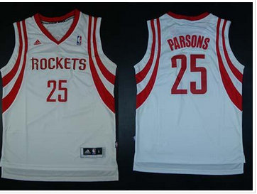 Houston Rockets Revolution 30 #25 Chandler Parsons White Home Stitched NBA Jersey
