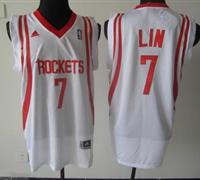 nba houston rockets #7 jeremy lin white