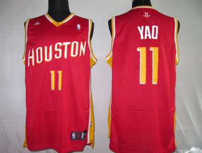NBA Jerseys Houston Rockets 11# YAO red【SWINGMAN