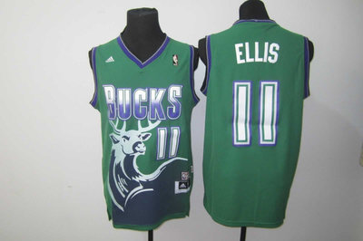 Men's Bucks #11 Ellis Green Hardwood Classics Jersey