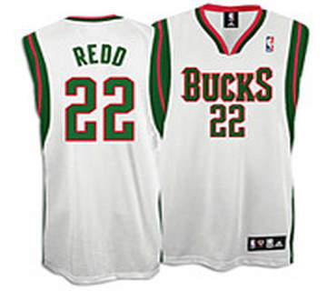 Milwaukee Bucks 22# Michael Redd Authentic white Jersey