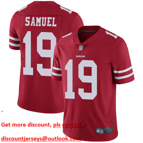 49ers #19 Deebo Samuel Red Team Color Youth Stitched Football Vapor Untouchable Limited Jersey