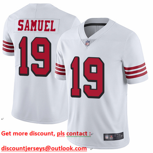 49ers #19 Deebo Samuel White Rush Youth Stitched Football Vapor Untouchable Limited Jersey
