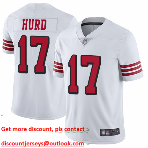 49ers #17 Jalen Hurd White Rush Youth Stitched Football Vapor Untouchable Limited Jersey