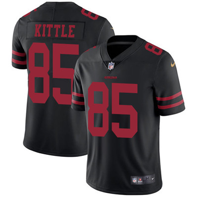 Nike 49ers #85 George Kittle Black Alternate Youth Stitched NFL Vapor Untouchable Limited Jersey
