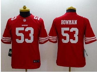 Toddler New San Francisco 49ers #53 NaVorro Bowman Red Alternate Stitched NFL Elite Jersey