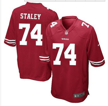Youth NEW San Francisco 49ers #74 Joe Staley Red Team Color Stitched NFL Elite Jersey