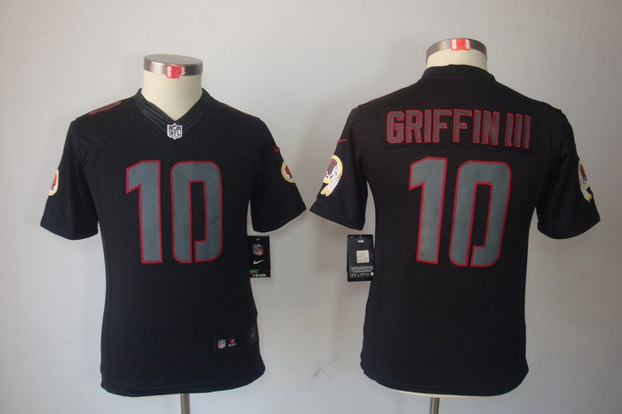 Youth NEW Washington Redskins 10# Robert Griffin III Black Jerseys(Impact Limited) Youth NEW Washington Redskins 10# Robert Griffin III Black Jerseys(Impact Limited)