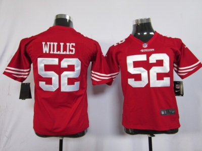 Nike NFL Youth San Francisco 49ers #52 Patrick Willis Red Jerseys