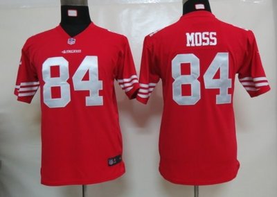 Youth Nike NFL San Francisco 49ers 84 Randy Moss Red Jerseys