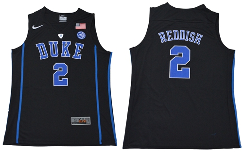 Blue Devils #2 Cameron Reddish Black Basketball Elite Stitched NCAA Jersey Blue Devils #2 Cameron Reddish Black Basketball Elite Stitched NCAA Jersey